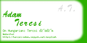 adam tercsi business card